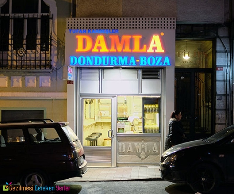 damla dondurma ve boza