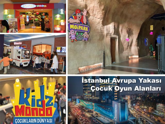 İstanbul Avrupa Yakası Çocuk Oyun Alanları Olan AVM ler