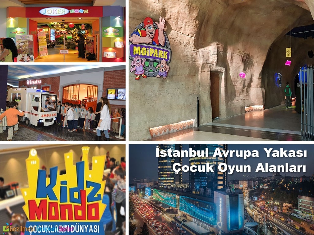 İstanbul Avrupa Yakası Çocuk Oyun Alanları Olan AVM ler
