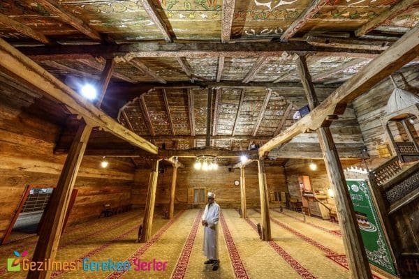 Samsun Çarşamba Göğceli Camii - Çivisiz Camii İç Kısmı