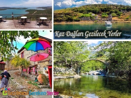 Kaz Dağları Gezilecek Yerler Listesi