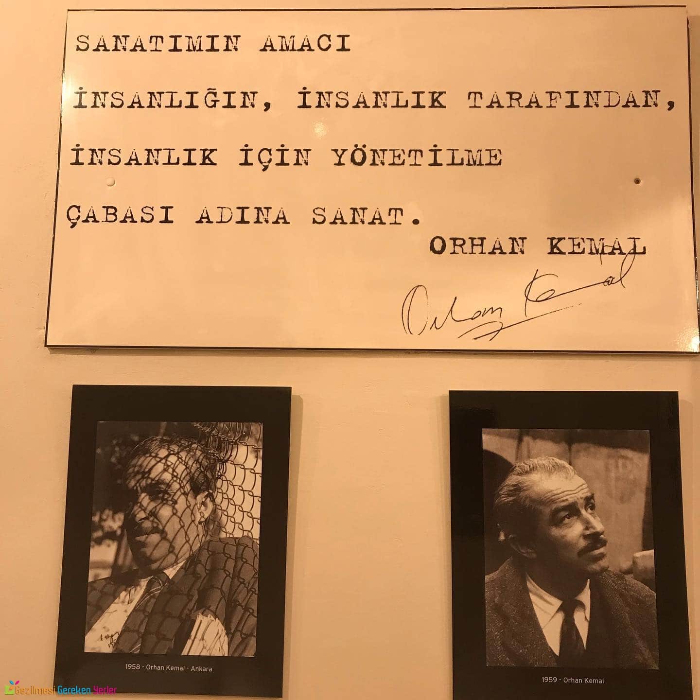 Orhan Kemal Müzesi Tarihi
